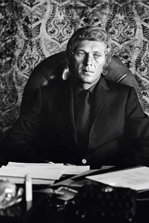 Terry O'Neill, ‘Steve McQueen in office, LA (Medium) - Estate print’, 1969, Photography, Photography - Gelatin Silver Print, null, Numbered