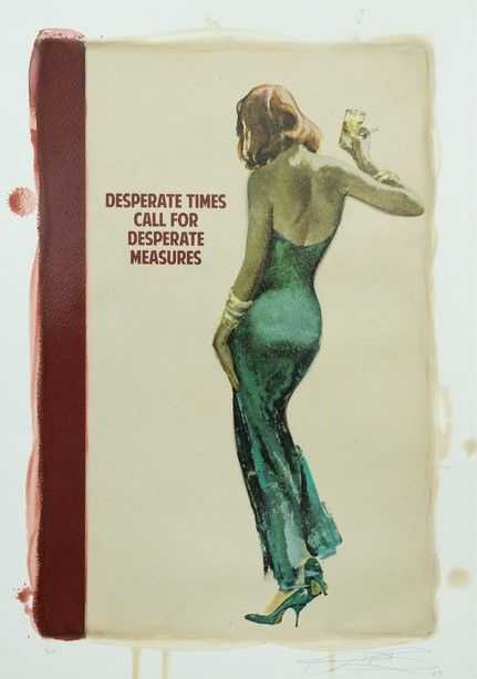 The Connor Brothers, ‘Desperate Times (Hand Coloured) Small’, 2023, Print, Hand Embellished Limited Edition, null,