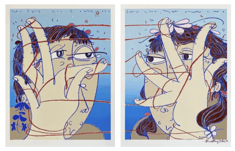Timothy Curtis, ‘Cat's Cradle’, 2022, Print, Screenprint on Coventry Rag paper 335 gsm, null, Numbered, Dated