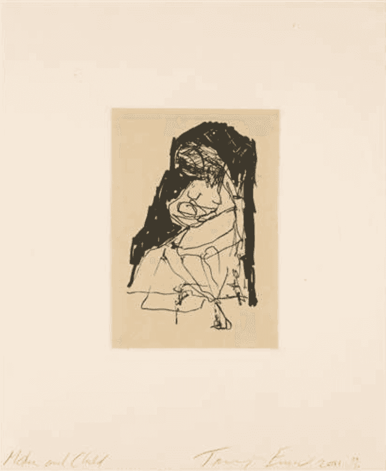 Tracey Emin, ‘Mother and Child’, 2011, Print, Etching with Chine-collé on 300gsm Somerset paper, null, Numbered, Dated