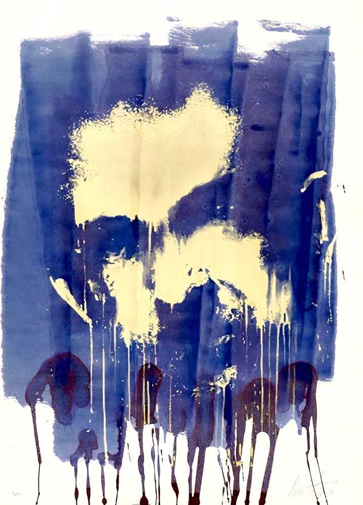 Vhils, ‘Corrosion’, 2008, Print, 1 colour hand pulled screenprint using bleach on hand painted inks, Lazinc, Numbered, Handfinished