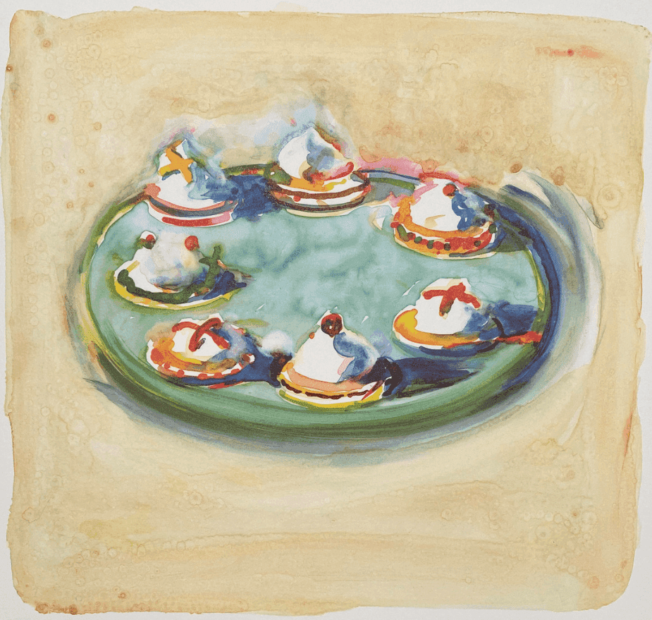 Wayne Thiebaud, ‘Tidbit Ring’, 1994, Print, Lithograph, Arion Press, Numbered, Dated