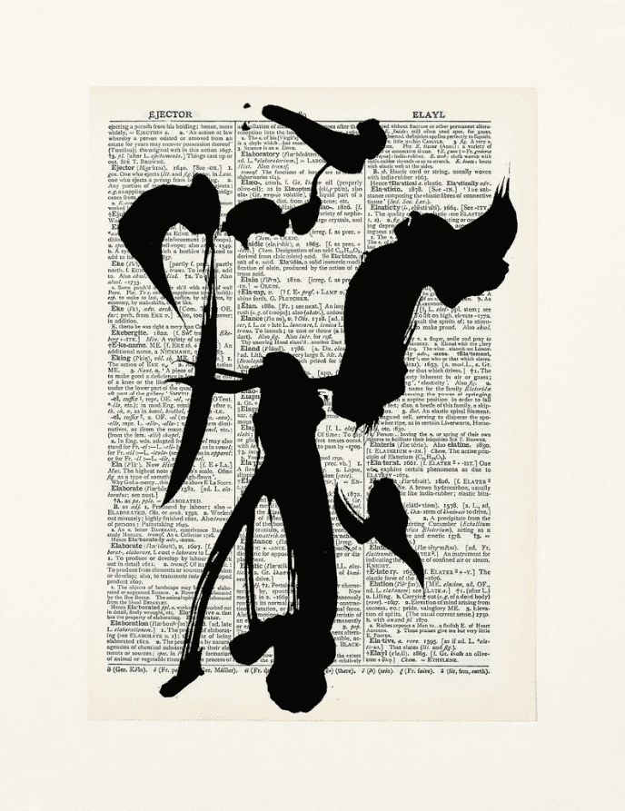 William Kentridge, ‘Universal Archive (Ref.12)’, 2012, Print, Linocut printed on Shorter Oxford English Dictionary, null, Numbered