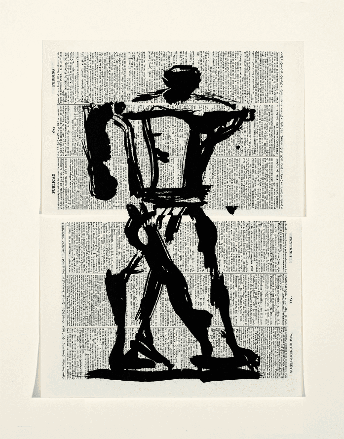 William Kentridge, ‘Universal Archive (Ref.23)’, 2012, Print, Linocut printed on Shorter Oxford English Dictionary, null, Numbered