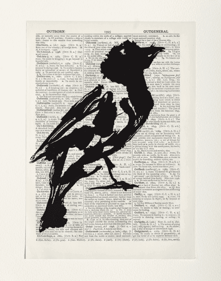 William Kentridge, ‘Universal Archive (Ref.25)’, 2012, Print, Linocut printed on Shorter Oxford English Dictionary, null, Numbered