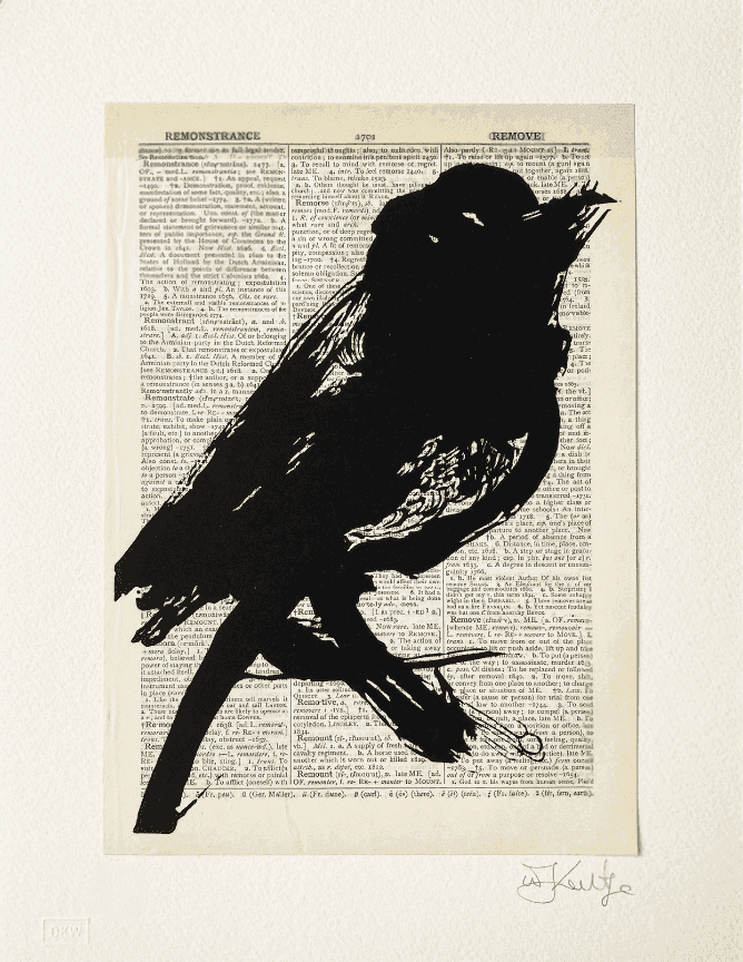 William Kentridge, ‘Universal Archive (Ref.26)’, 2012, Print, Linocut printed on Shorter Oxford English Dictionary, null, Numbered