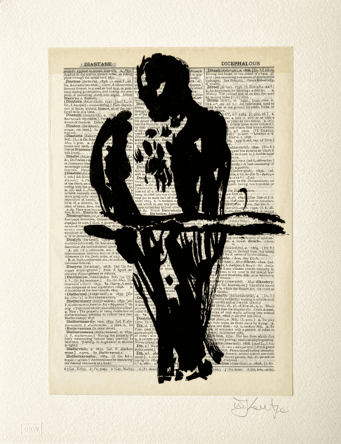 William Kentridge, ‘Universal Archive (Ref.27)’, 2012, Print, Linocut printed on Shorter Oxford English Dictionary, null, Numbered