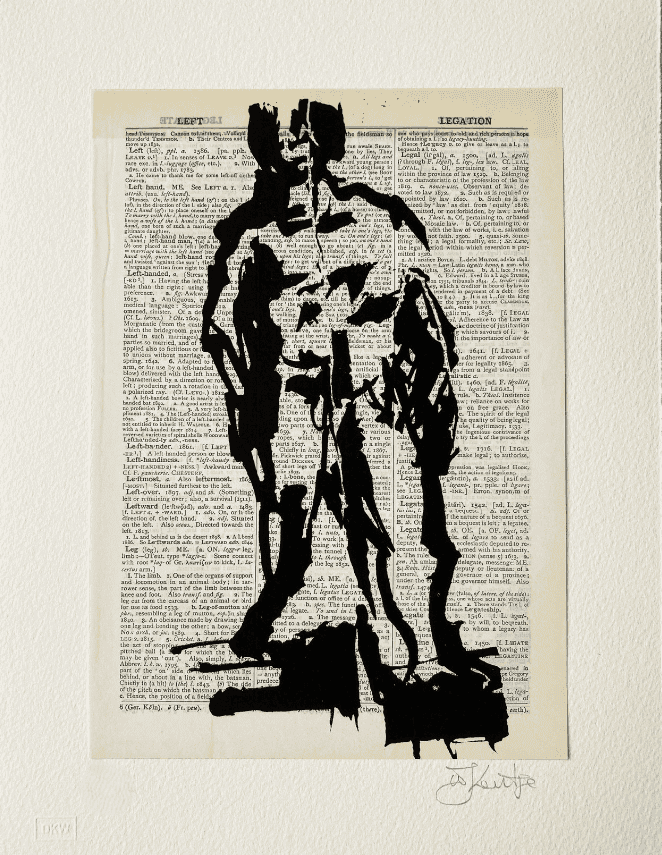 William Kentridge, ‘Universal Archive (Ref.30)’, 2012, Print, Linocut printed on Shorter Oxford English Dictionary, null, Numbered
