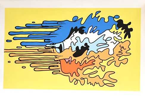Wizard Skull, ‘Wiggly Drop Donald’, 2019, Print, 7 Colour screenprint on somerset satin rag paper, Moosey Art, Numbered
