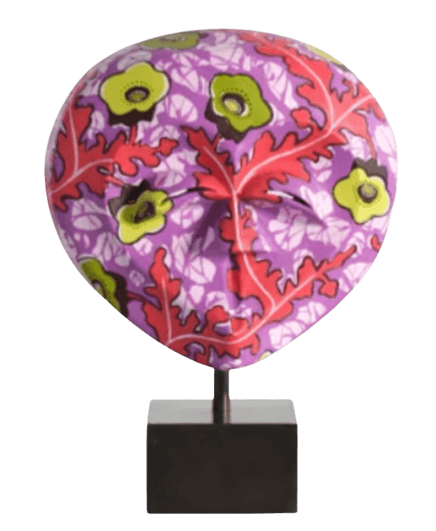 Yinka Shonibare, ‘African Roots of Modernism (Beete Pebood Mask)’, 2023, Sculpture, Resin and carbon fibre sculpture hand-painted in acrylic and mounted onto a patinated brass base, null,