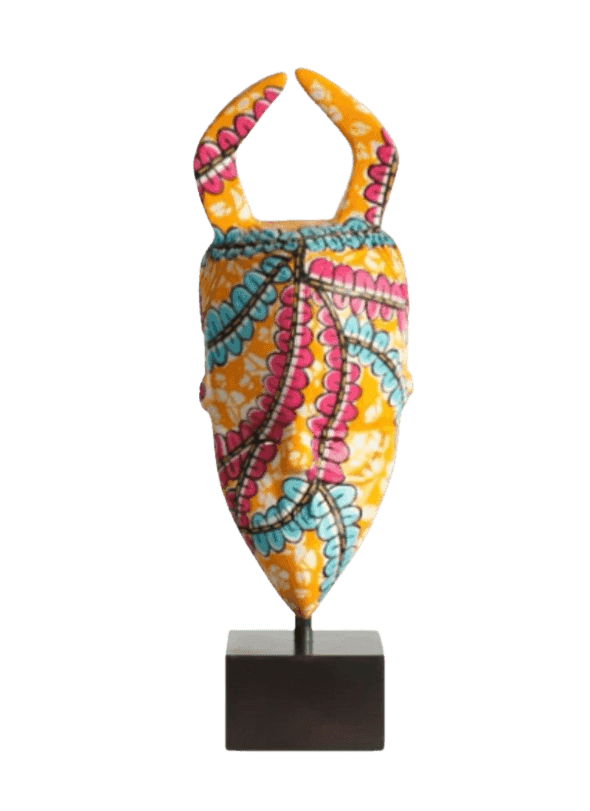 Yinka Shonibare, ‘African Roots of Modernism (Bete Mask)’, 2023, Sculpture, Resin and carbon fibre sculpture hand-painted in acrylic and mounted onto a patinated brass base, null,