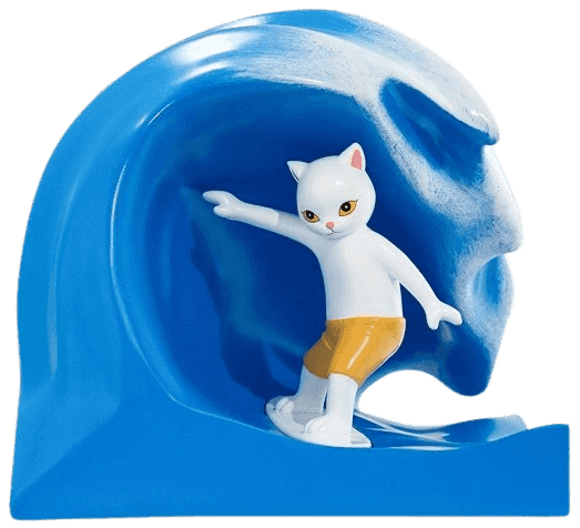 Yokoteen (Friends in Paradise), ‘Surf's Up’, 2023, Sculpture, Resin sculpture, Guy Hepner Editions, Numbered