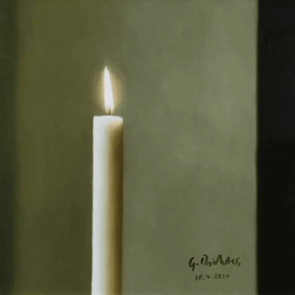 Gerhard Richter, ‘Kerze (Candle) (2020)’, 2020, Print, Colour offset lithograph on paper, null, Dated