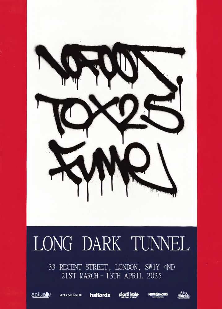 10Foot, ‘Long Dark Tunnel (Black Poster)’, 20-03-2025, Print, Offset lithograph, Self Released,