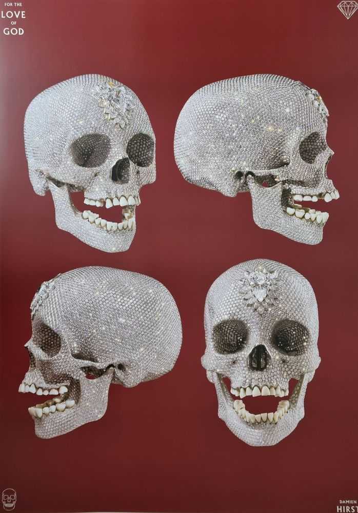 Damien Hirst, ‘For The Love Of God, Four Red Skulls’, 2007, Print, Offset lithograph, White Cube,