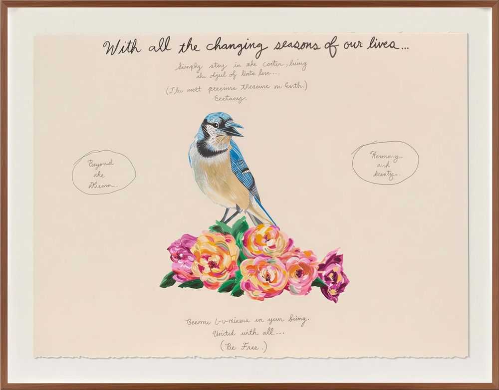 Wes Lang, ‘With all the changing seasons of our lives…’, 2025, Print, Giclée print on paper, Heni, Framed