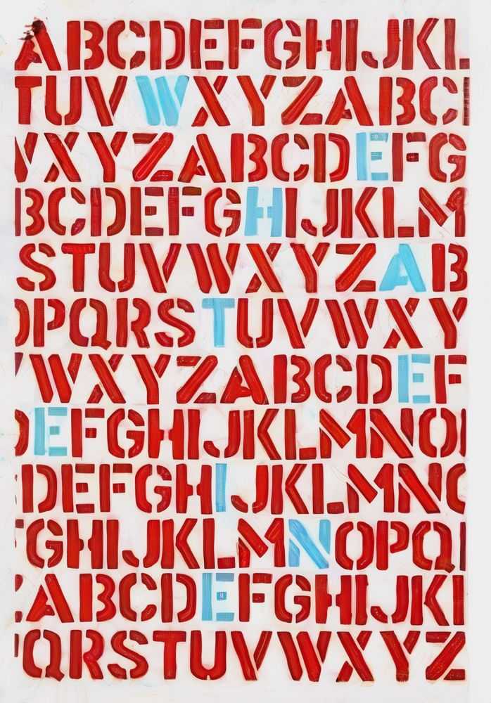 Ben Eine, ‘We Hate Eine (Red With Light Blue)’, 2004, Print, Screenprint, null, Numbered