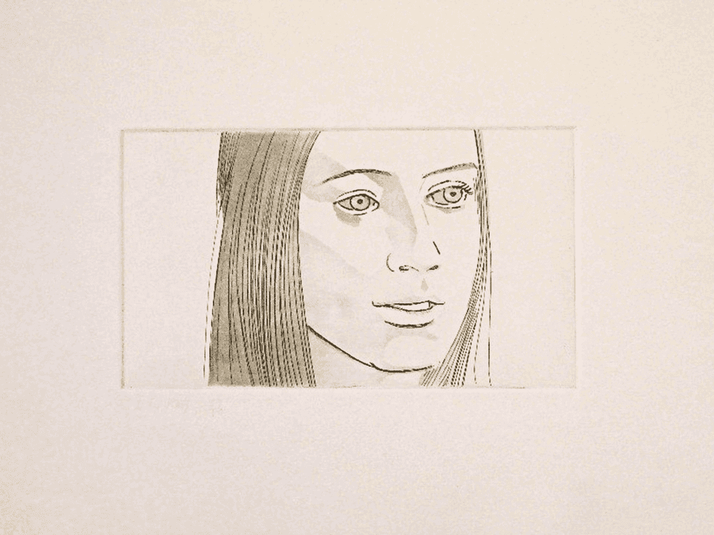 Alex Katz, ‘Mary’, 1972, Print, Etching and aquatint on arches paper, Brooke Alexander, Inc., Numbered