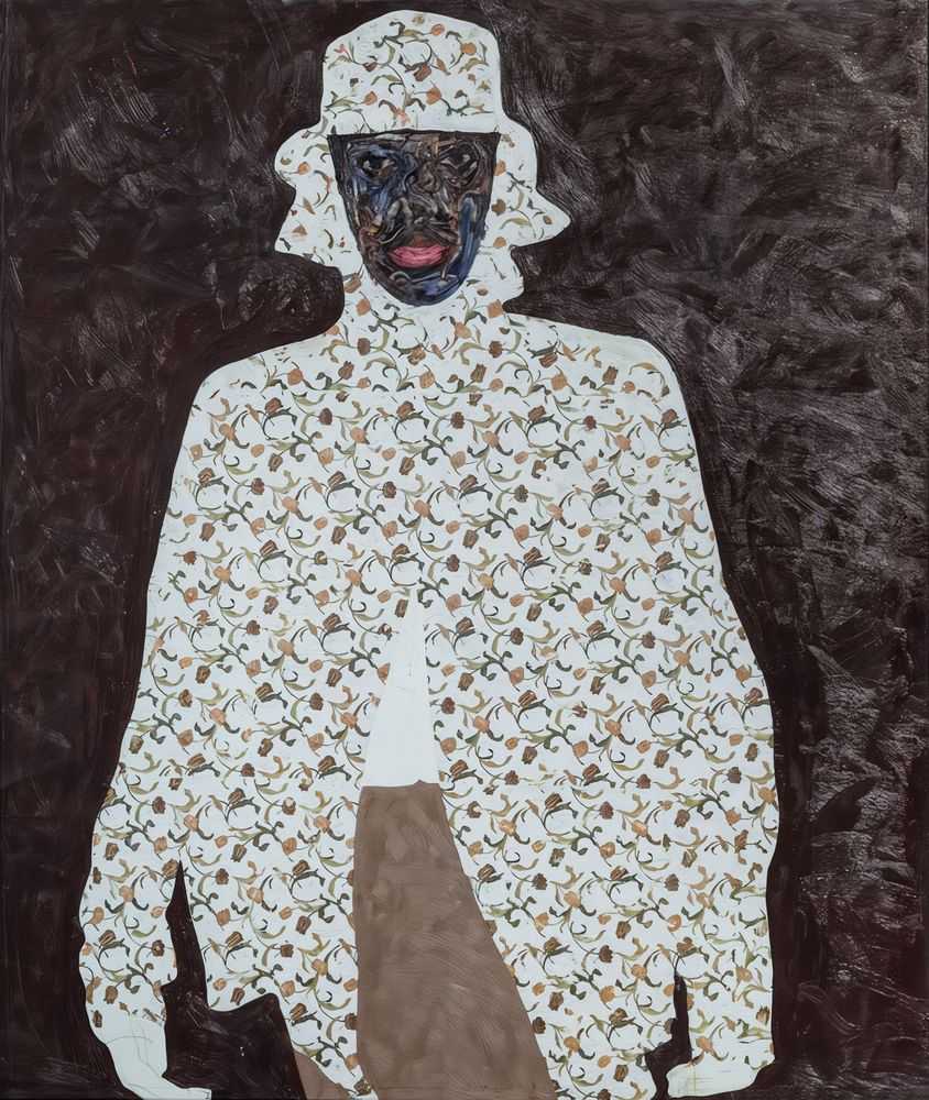 Amoako Boafo, ‘Red Tulip Trench Coat’, 2025, Print, High-rendered print on aluminum dibond with slim brown aluminium frame, Lito Editions, Numbered, Framed