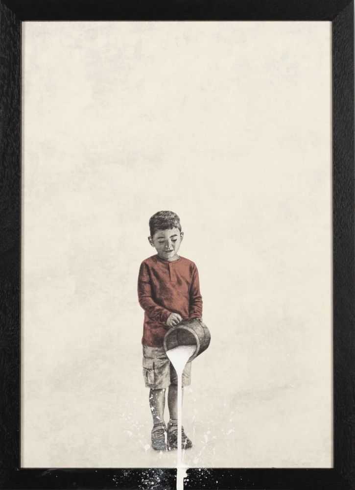 Andrew Scott, ‘Drip’, 2025, Print, Print on paper with broken glass, Stowe Gallery, Numbered, Framed