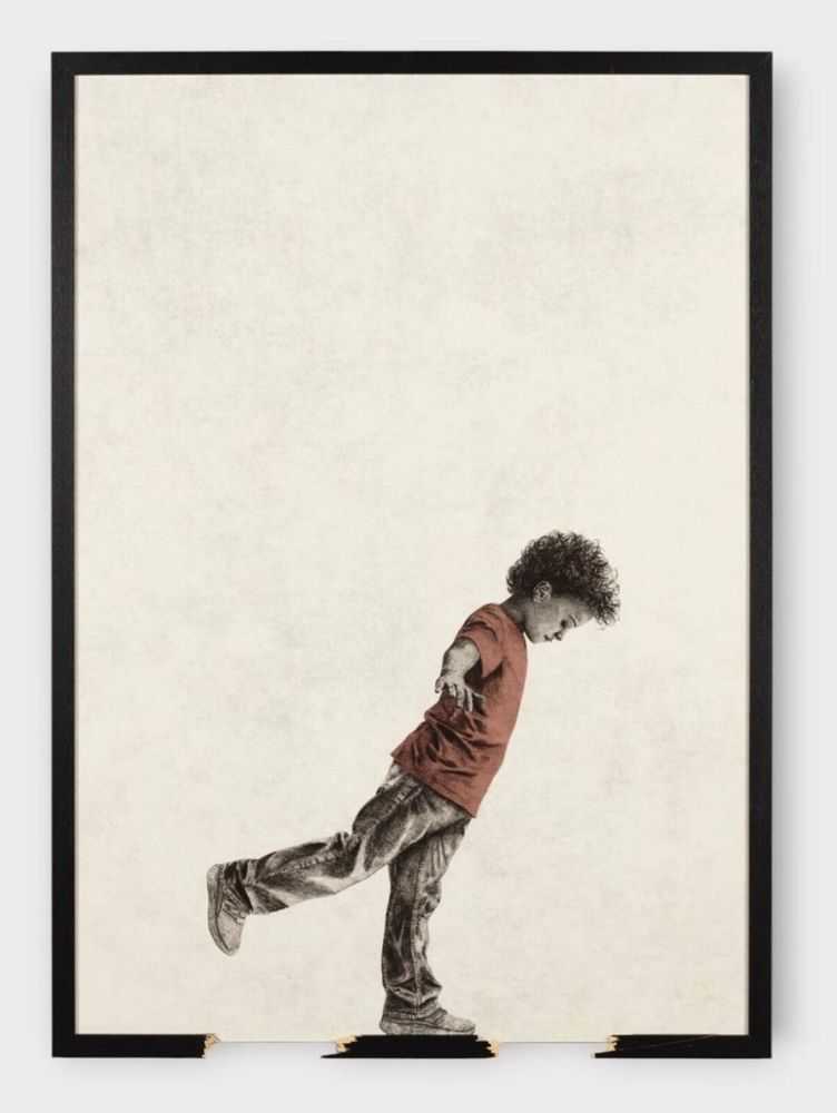 Andrew Scott, ‘Stepping Stone’, 2025, Print, Print on paper with hand broken frame, framed with glass, null, Framed