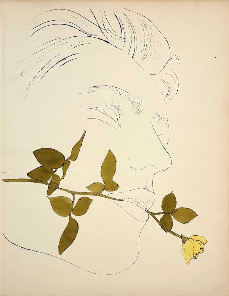 Andy Warhol, ‘A Gold Book, IV.108’, 1957, Print, Offset lithograph and watercolor on paper, null,