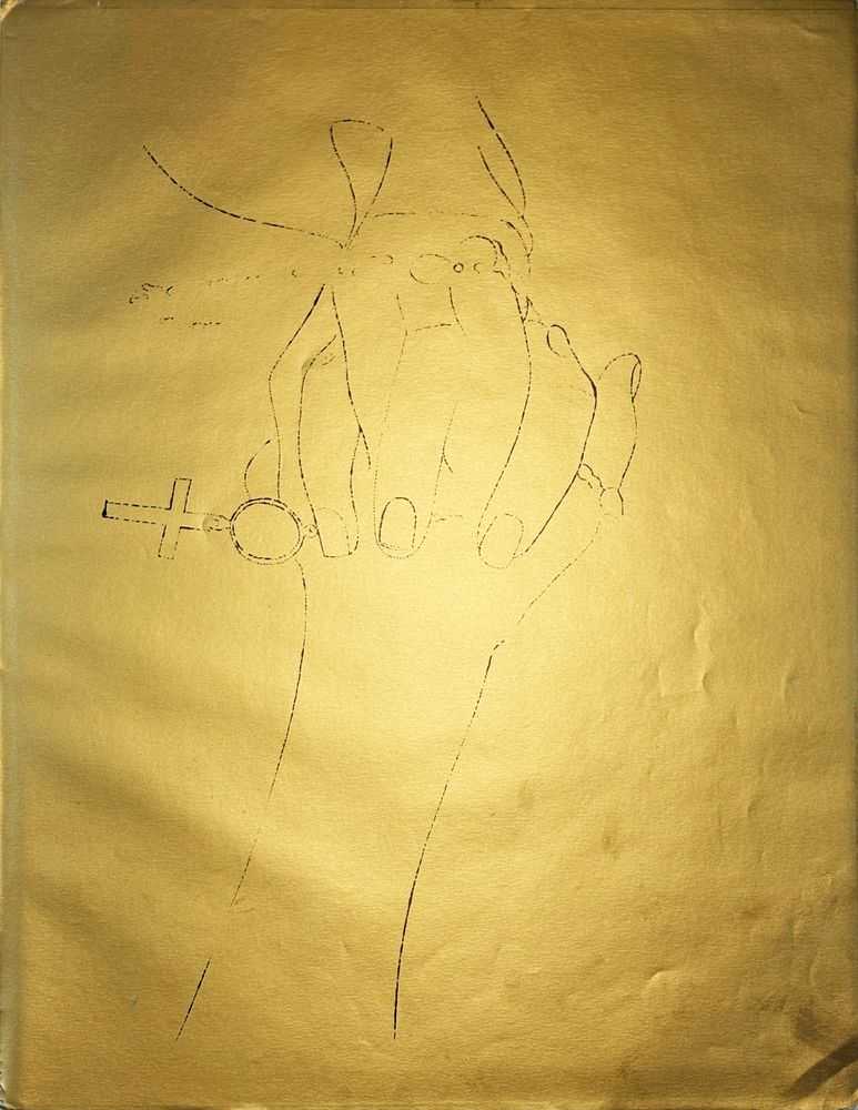 Andy Warhol, ‘A Gold Book, IV.116’, 1957, Print, Offset lithograph and watercolor on paper, null,
