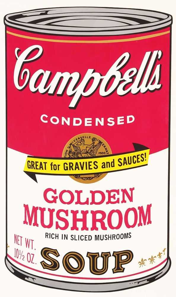 Andy Warhol, ‘Campbell's Soup Cans II Golden Mushroom (FS II.62)’, 1969, Print, Screenprint on paper, Factory Additions, Numbered