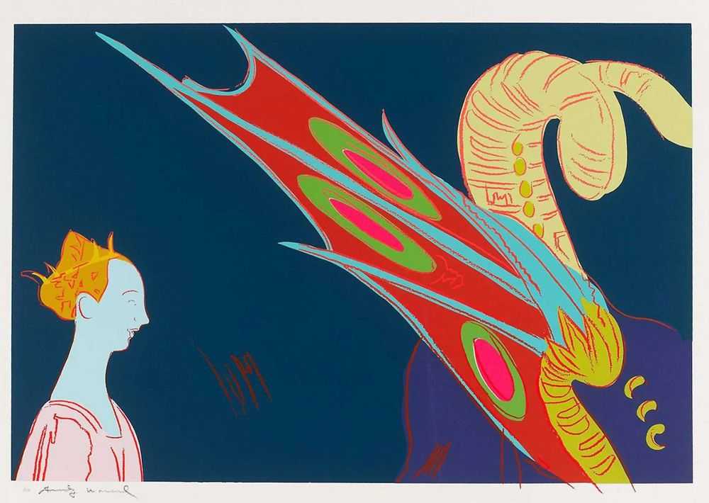 Andy Warhol, ‘Details of Renaissance Paintings (Paolo Uccello St. George and the Dragon, 1460) (FS II. 327)’, 1984, Print, Screenprint on Arches Aquarelle (Cold Press) paper, null, Numbered