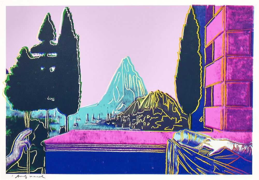 Andy Warhol, ‘Details of Renaissance paintings (Leonardo Da Vinci, The Annunciation, 1474) (FS II.321)’, 1984, Print, Screenprint on Arches Aquarelle (Cold Press) paper, null, Numbered