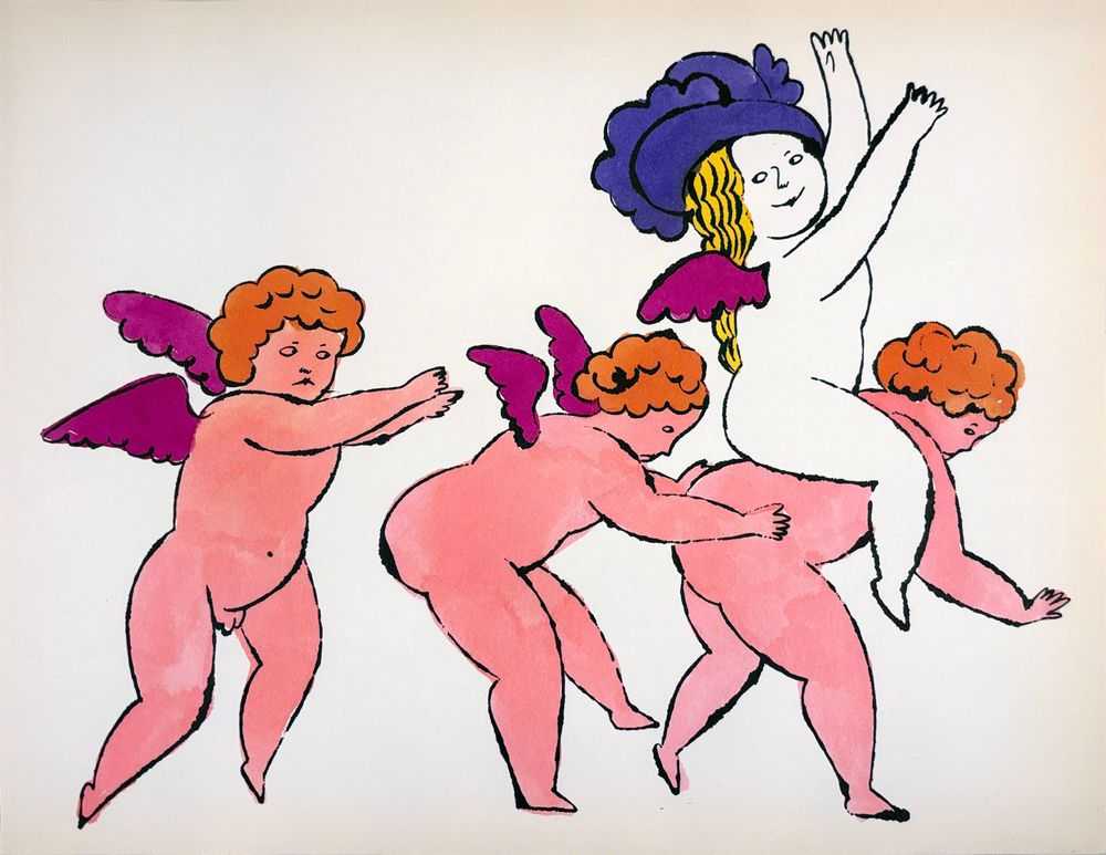 Andy Warhol, ‘In The Bottom of my Garden IV.100A’, 1956, Print, Offset lithograph,extensive hand-coloring in watercolor, on wove paper, null,