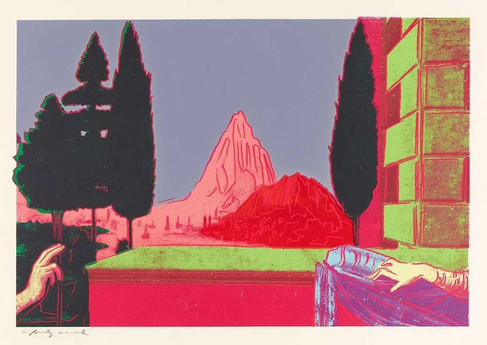 Andy Warhol, ‘Leonardo Da Vinci, The Annunciation (FS II.323)’, 1984, Print, Screenprint on Arches Aquarelle (Cold Pressed) paper, Editions Schellmann & Klüser, Numbered