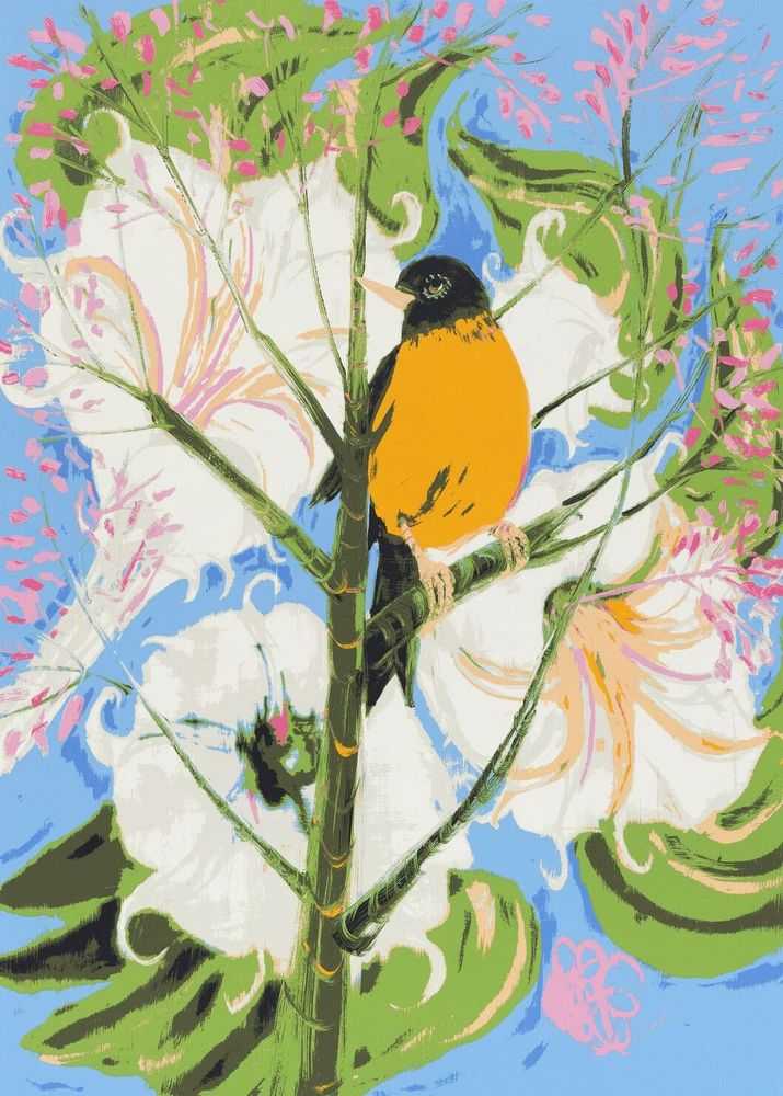 Ann Craven, ‘Portrait of a Robin I (Looking, After Picabia), 2022’, 2023, Print, Screenprint in 10 colors on Coventry rag paper, null,