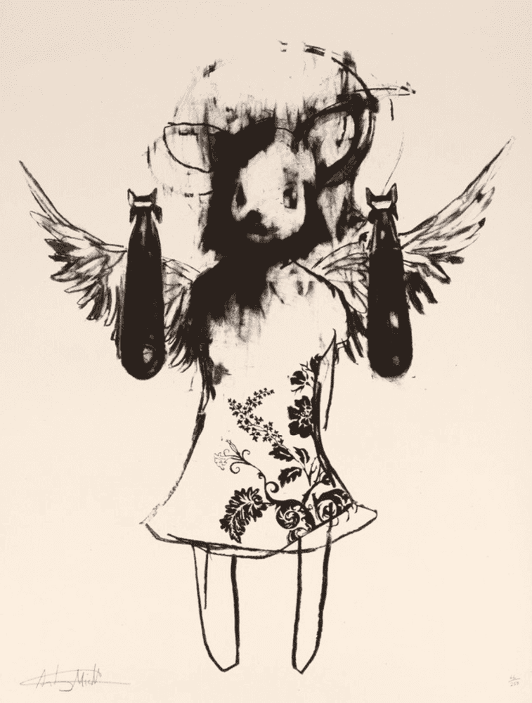 Antony Micallef, ‘Light Angel Bomber 2’, 18-08-2006, Print, Hand pulled screenprint, Pictures On Walls, Numbered