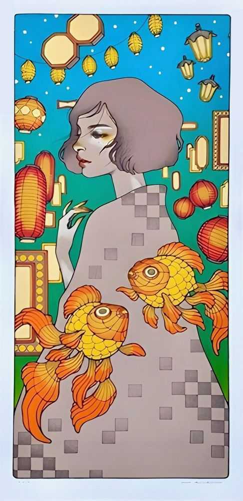Audrey Kawasaki, ‘Ōmagatoki’, 07-03-2022, Print, Screen Print, Serio Press, Numbered