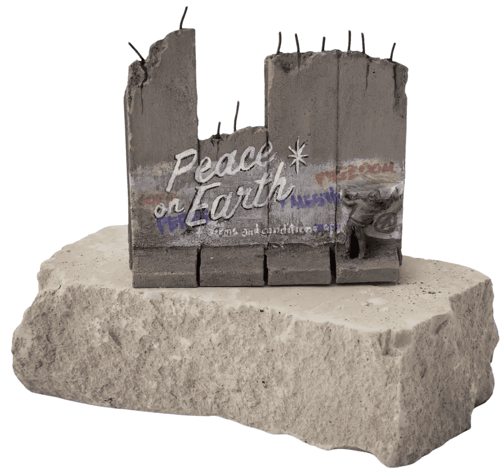 Banksy, ‘Defeated Souvenir Wall Four Part (Peace On Earth)’, 2019, Sculpture, Hand-painted resin sculpture, Walled Off Hotel, Handfinished