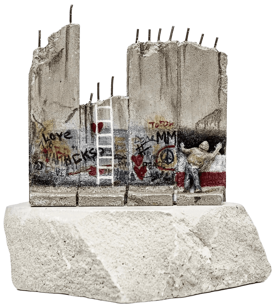 Banksy, ‘Defeated Souvenir Wall Four Part Section (Ladder)’, 2019, Sculpture, Hand-painted resin sculpture, Walled Off Hotel, Handfinished