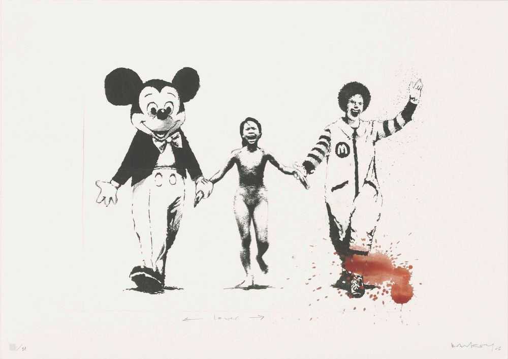 Banksy, ‘Napalm (Can’t Beat The Feeling Serpentine Edition)’, 2006, Print, Digital pigment print in colours on wove paper, The Serpentine Gallery and Other Criteria, Numbered, Dated