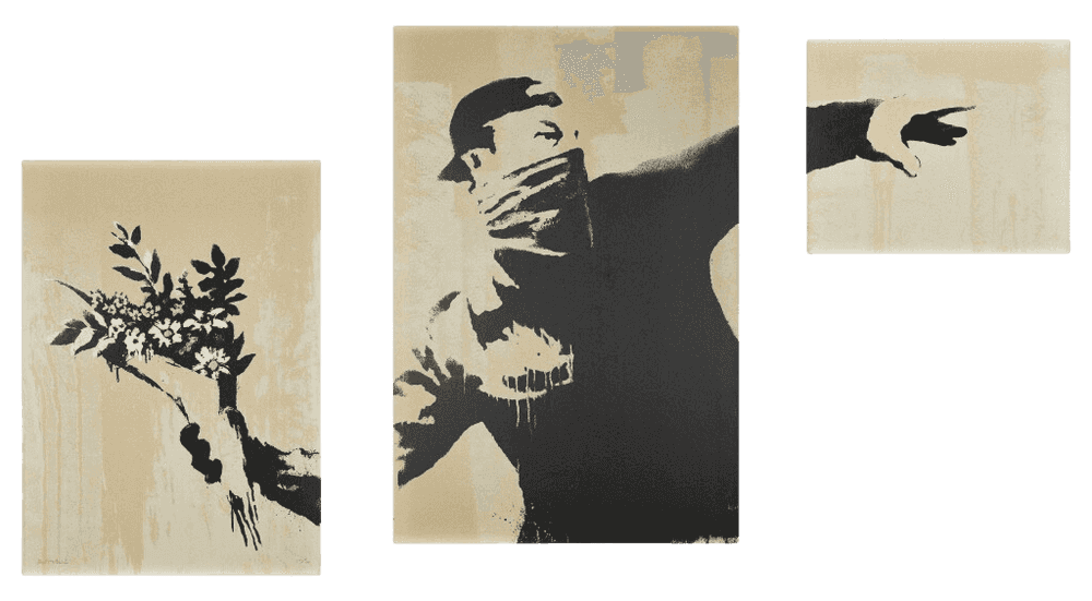 Banksy, ‘Thrower (Grey)’, 2019, Print, Screenprint in colours on 1500 micron board, Self-released, Numbered