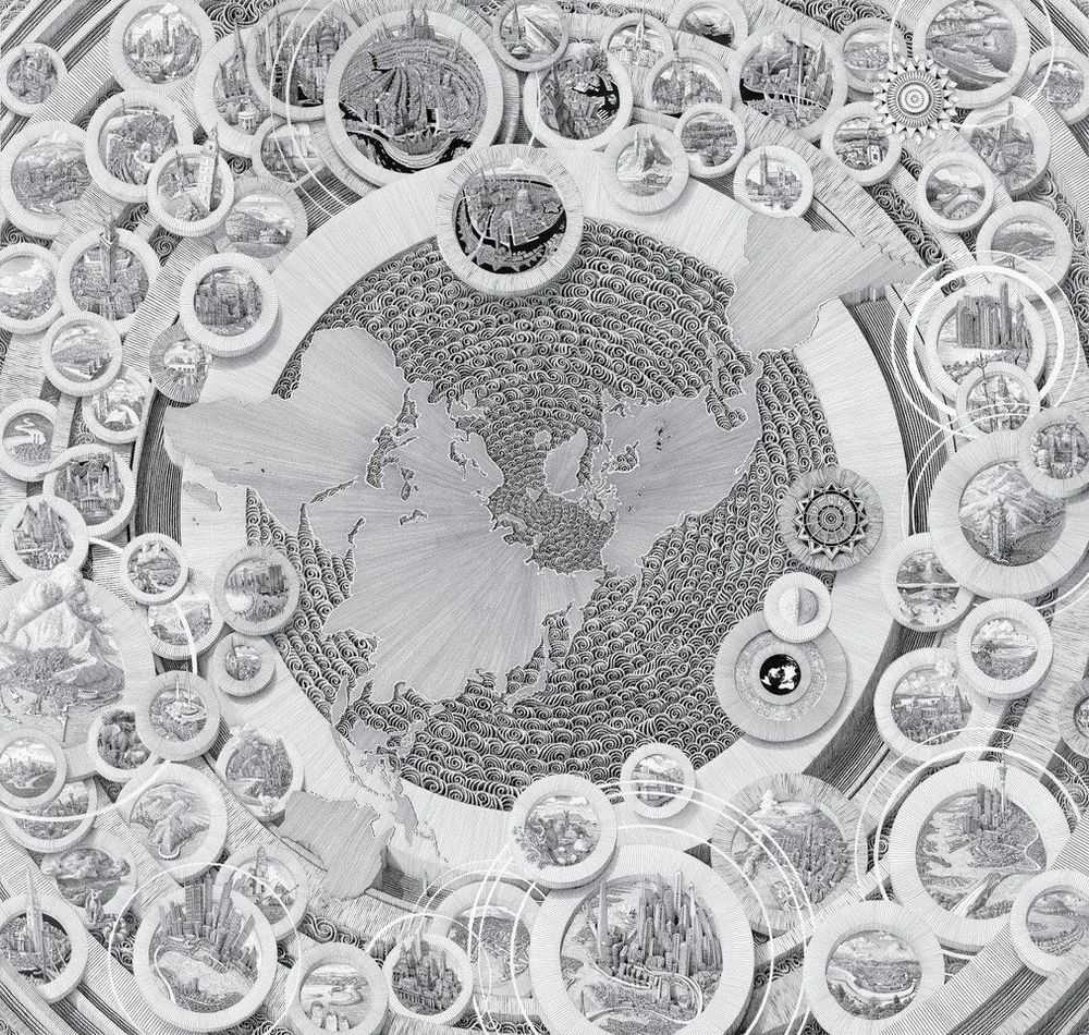Ben Sack, ‘Magnum Orbis’, 2023, Print, Pen and ink on woven cotton paper, null,