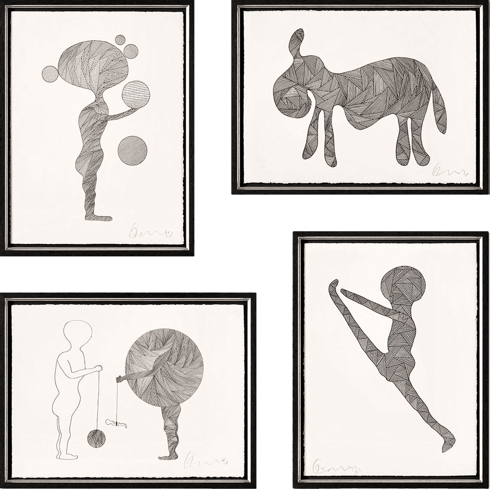 Billy Connolly, ‘Born on a Rainy Day 2023 - Framed Set of Four’, 2023, Print, Fine Art Print, Castle Fine Art, Framed