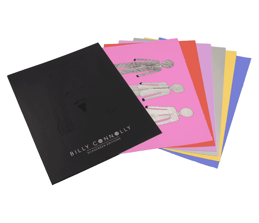 Billy Connolly, ‘Born on a Rainy Day Silkscreen Portfolio 2022 (Unframed set of 6)’, 2022, Print, A set of six unframed hand-signed silkscreen artworks on deckle edged paper, Castle Fine Art,