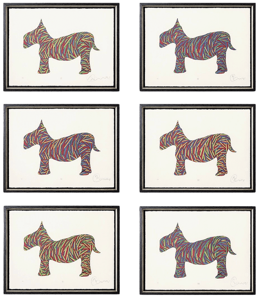 Billy Connolly, ‘Scotty Poser XIII - XVIII (Set of Six Editions)’, 2022, Print, Fine Art Print, Castle Fine Art, Framed