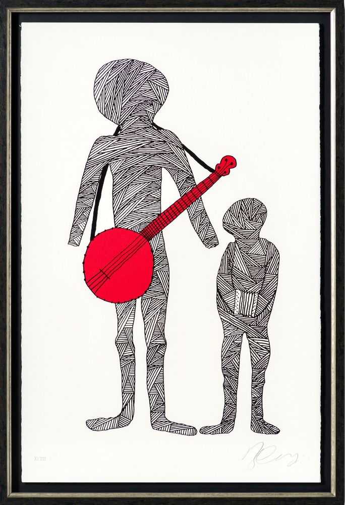 Billy Connolly, ‘Two For The Road - Rambling Man Colour Edition - Amaranth XLVIII’, 2024, Print, Fine Art Print, Castle Fine Art, Framed