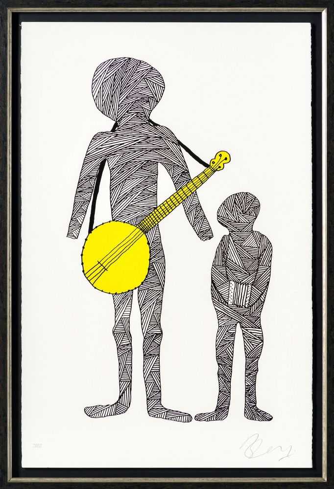Billy Connolly, ‘Two For The Road - Rambling Man Colour Edition - Lemon XXXVI’, 2024, Print, Fine Art Print, Castle Fine Art, Framed