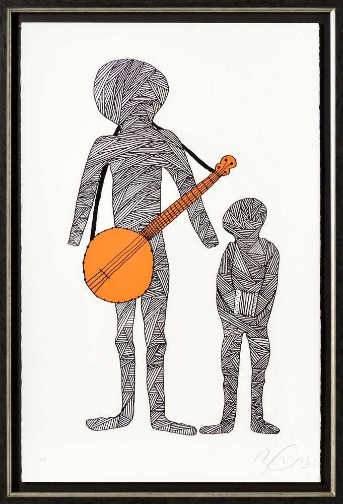Billy Connolly, ‘Two For The Road - Rambling Man Colour Edition - Mango Tango XXX’, 2024, Print, Fine Art Print, Castle Fine Art, Framed