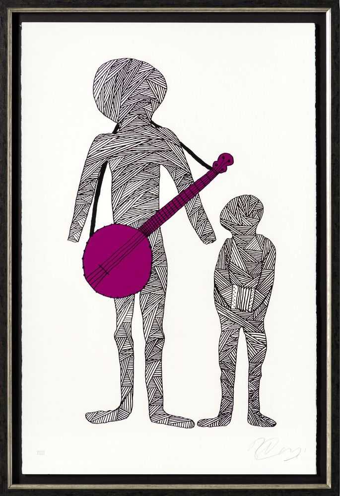 Billy Connolly, ‘Two For The Road - Rambling Man Colour Edition - Purple XVIII’, 2024, Print, Fine Art Print, Castle Fine Art, Framed