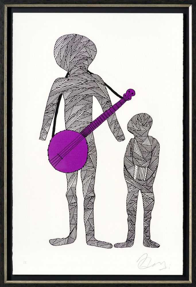 Billy Connolly, ‘Two For The Road - Rambling Man Colour Edition - Vivid Purple XX’, 2023, Print, Fine Art Print, Castle Fine Art, Framed
