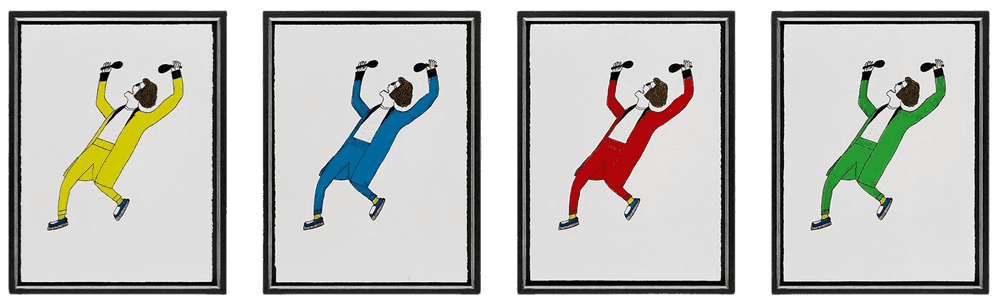 Billy Connolly, ‘Windswept & Interesting (Framed set of 4)’, 2021, Print, Fine Art Print, Castle Fine Art, Framed