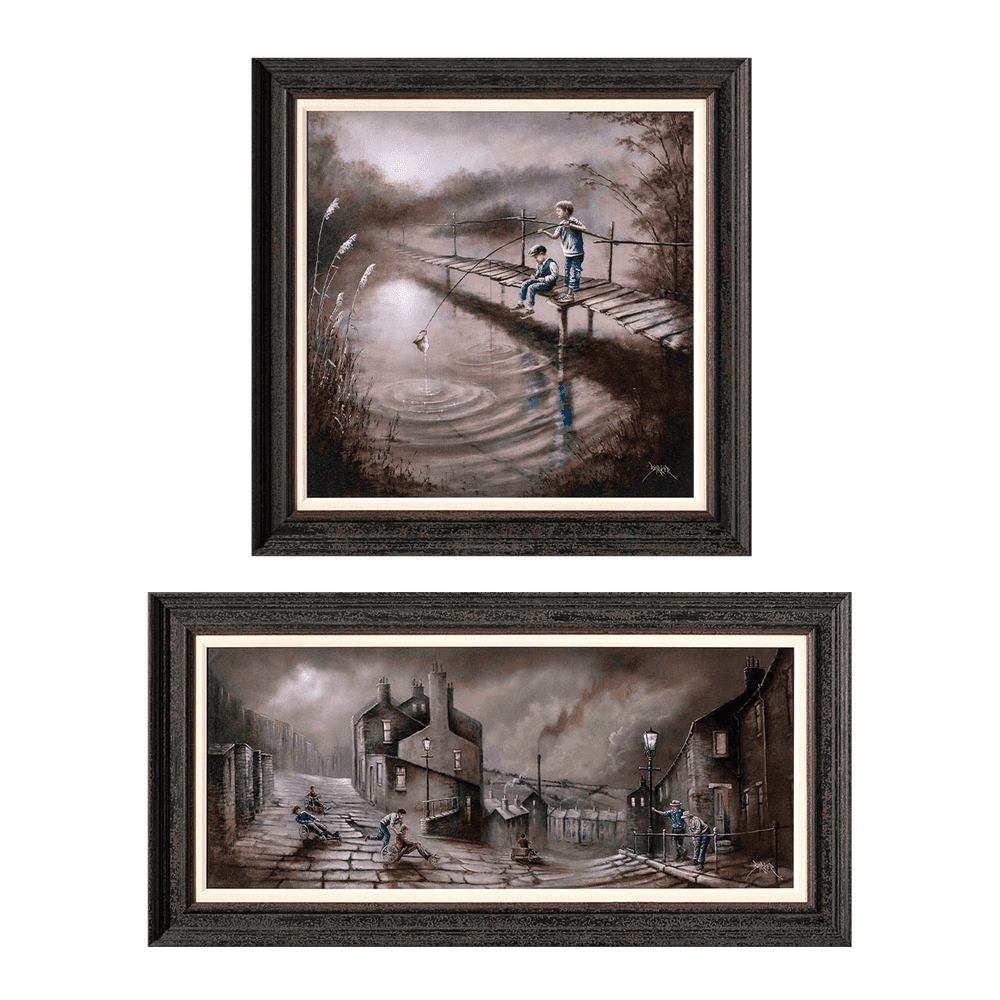 Bob Barker, ‘From Yesterday to Here (Set of 2, Summer 2023)’, 2023, Print, Fine Art Print, Castle Fine Art, Framed